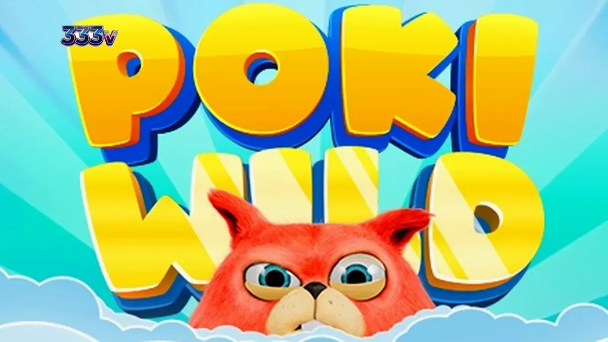 Tampilan visual permainan slot Poki Wild dengan nuansa ceria
